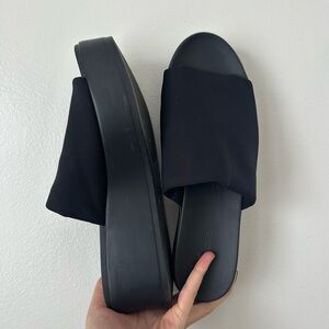 Y2K Bebe Black Platform Sandals